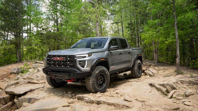 A photo of the new GMC Canyon pickup truck. 