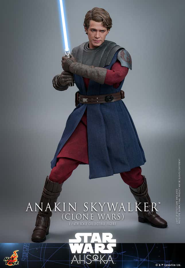 Image for article titled Hot Toys&#39; New Ahsoka Anakin Skywalker Smashes Hayden Christensen Into Clone Wars