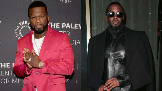 Image for article titled The History of 50 Cent Trolling Diddy Over the Years