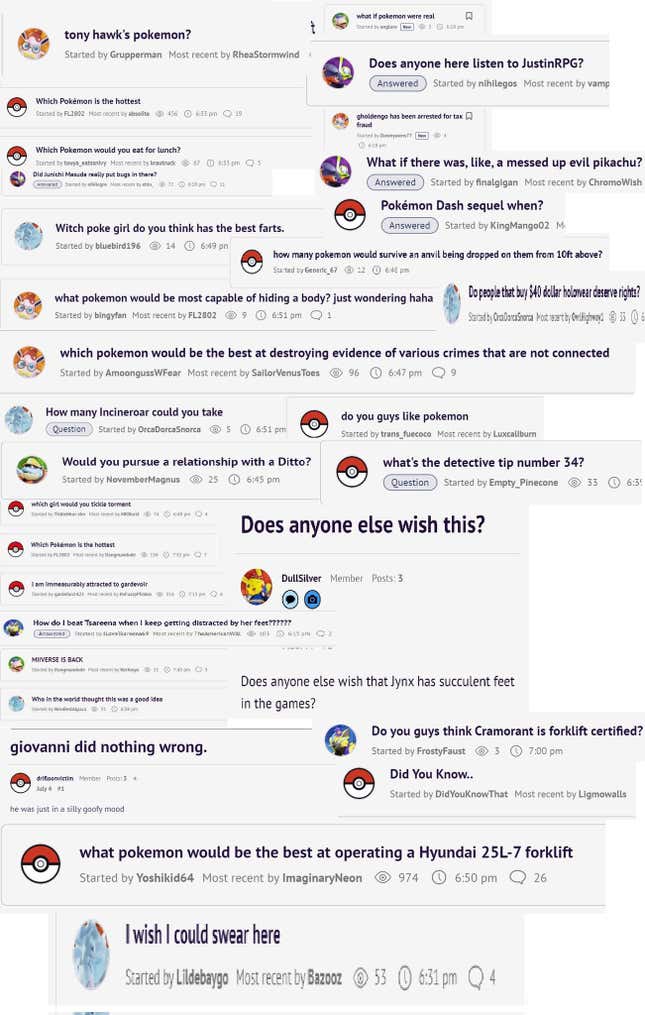 Recent Discussions — Pokémon Forums