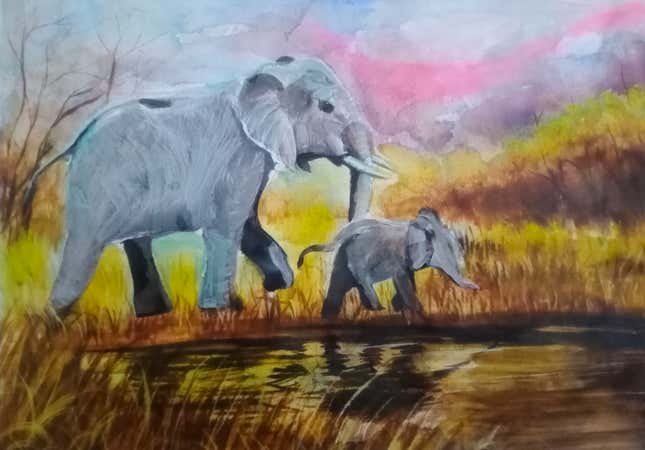 Image for article titled Check Out the Incredible Winners of a World Wildlife Day Children's Art Contest