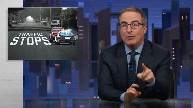 Image for article titled John Oliver Explains Why Traffic Stops Are More Dangerous Than They Have To Be