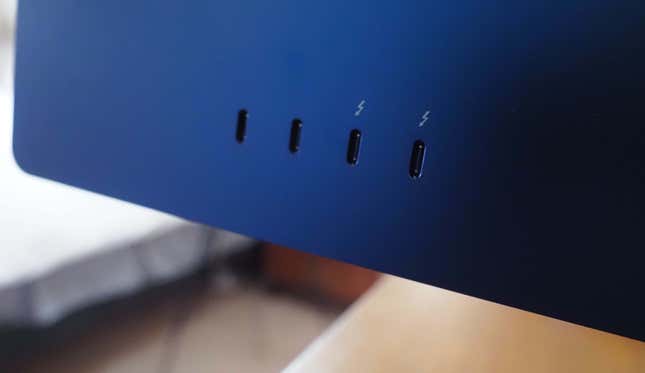 The $1,499 iMac has four ports to the base model’s two.