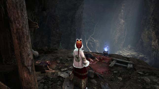 Where To Find All Faces Of The Past The protagonist of Wuchang stands before a gesture spot.