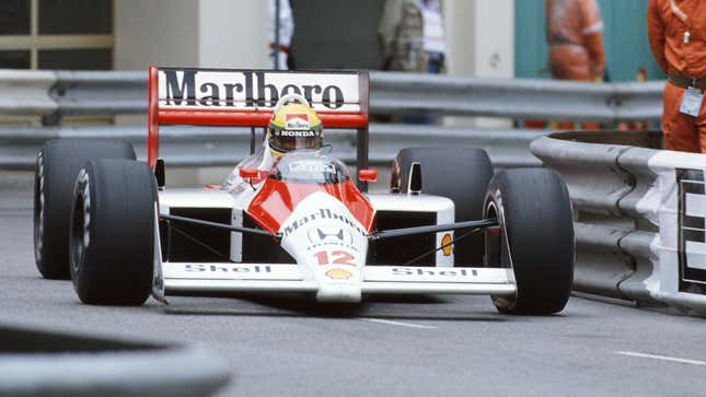 Image for article titled Gran Turismo 7 Looks Set to Add the GOAT, Ayrton Senna's McLaren MP4/4