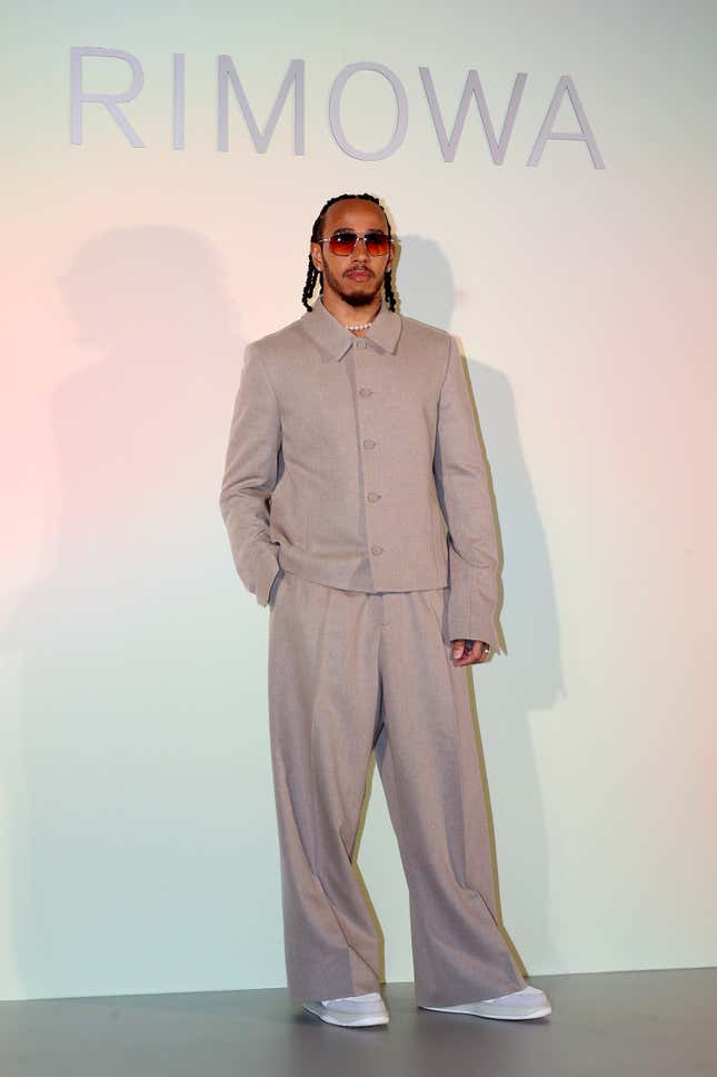 Image for article titled Best-dressed Black Man? Formula 1 Racer Lewis Hamilton&#39;s Tightest Looks