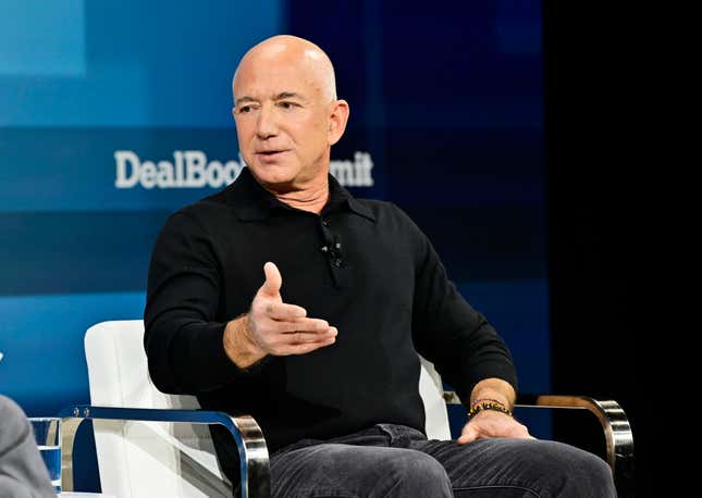 Jeff Bezos at The New York Times’ DealBook Summit on Dec. 4.