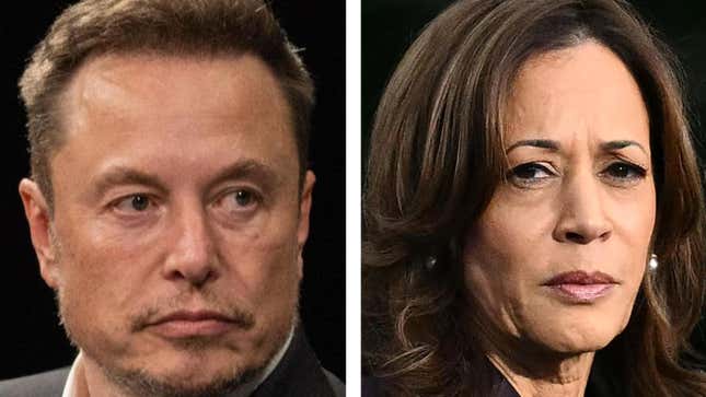 Image for article titled Elon Musk Says Black &#39;60 Minutes&#39; Journalist Deserves &#39;Long Prison Sentence&#39; Over Kamala Harris Interview