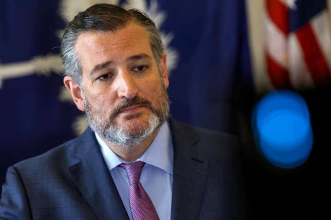 Sen. Ted Cruz (R-TX) speaks at a press conference at the U.S. Capitol to discuss immigration at the southern border on June 22, 2022, in Washington, DC. 