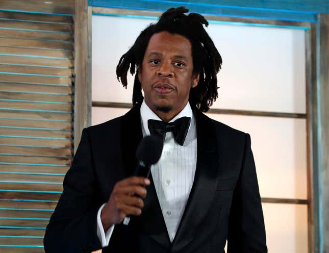  Shawn Carter AKA Jay-Z attends “The Harder They Fall” World Premiere during the 65th BFI London Film Festival at The Royal Festival Hall on October 06, 2021 in London, England.