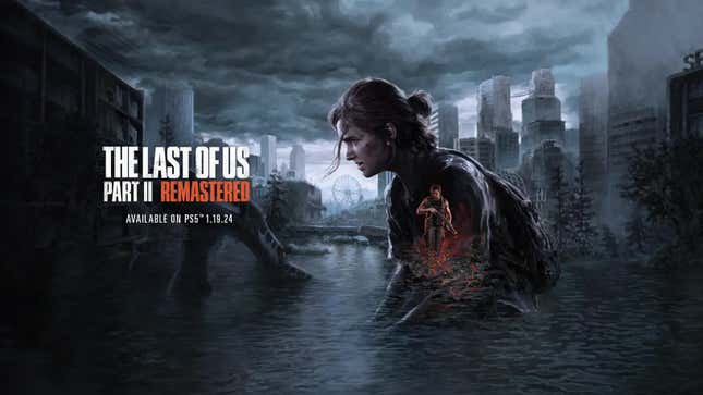 Art for The Last of Us Part II Remastered shows a release date of January 29, 2024.