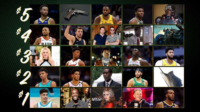 Image for article titled Spend $15 Building Your Ultimate NBA Lineup