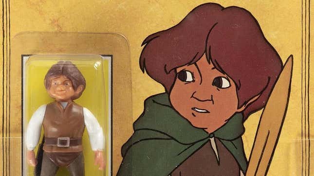 A vintage Frodo action figure from 1978's Lord of the Rings