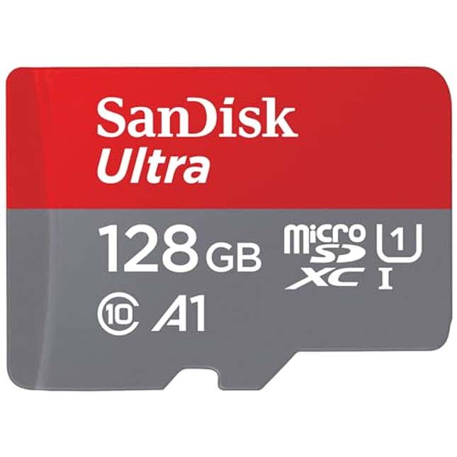 Image for article titled SanDisk 128GB Ultra microSDXC UHS-I Memory Card with Adapter, Now 37% Off