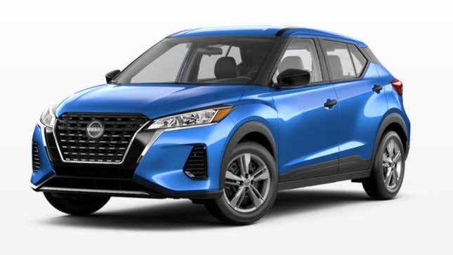 A blue 2024 Nissan Kicks S