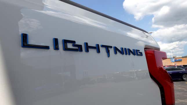  2023 Ford F-150 Lightning EV is offered for sale at Golf Mill Ford on July 18, 2023 in Niles, Illinois