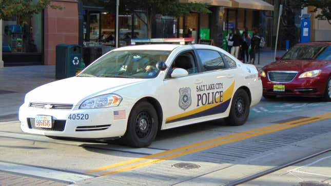 A marked vehicle used by the Salt Lake City Police Department in Utah, October 2016