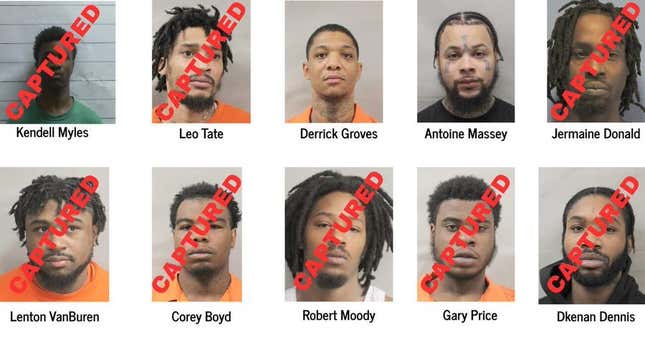 Image for article titled What You Should Know About All 10 Escaped NOLA Inmates and Their Alleged Accomplices