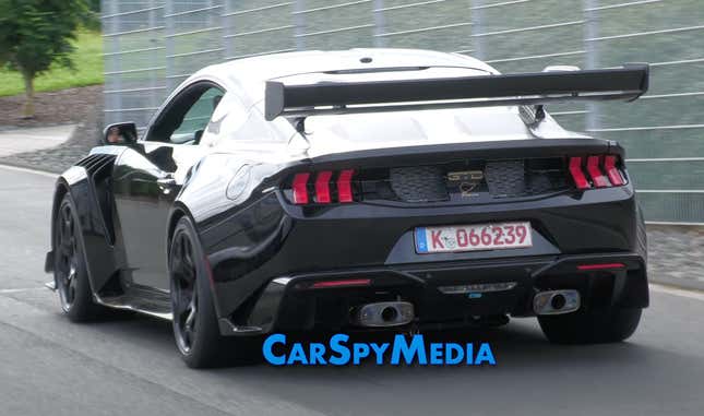 Image for article titled The Mustang GTD’s 5.2-liter Supercharged V8 Sounds Like An Absolute Menace At The Nürburgring