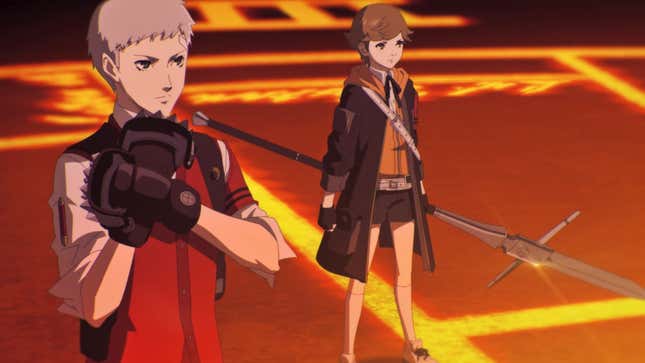 Akihiko and Ken stand ready for battle.