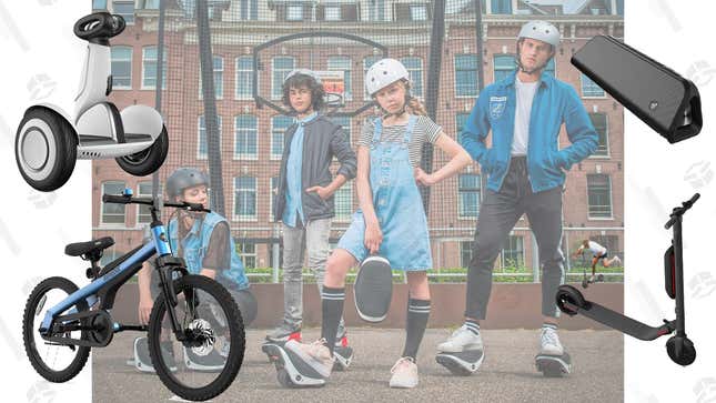 Segway Ninebot Electric Roller Skates | $230 | Amazon
Segway Ninebot Kids Bike | $230 | Amazon
Segway Ninebot ES4 Electric Kick Scooter | $640 | Amazon
Segway Ninebot S-Plus Electric Scooter | $700 | Amazon