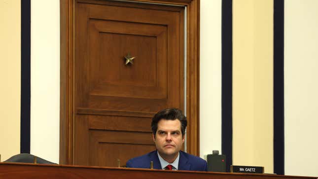 Image for article titled Matt Gaetz Is Proof You Can't Shame the Shameless