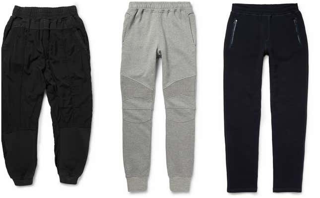 Behind the pricetag on these $800 sweatpants