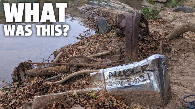 Image for article titled I Found A Car Buried In A Texas Riverbed. Can You Identify It With These Clues?