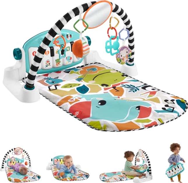 Image for article titled Fisher-Price Baby Activity Mat Glow and Grow Kick &amp; Play Piano Gym, Now 27% Off