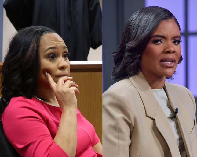 District Attorney Fani Willis (Left), Candace Owens (Right) 