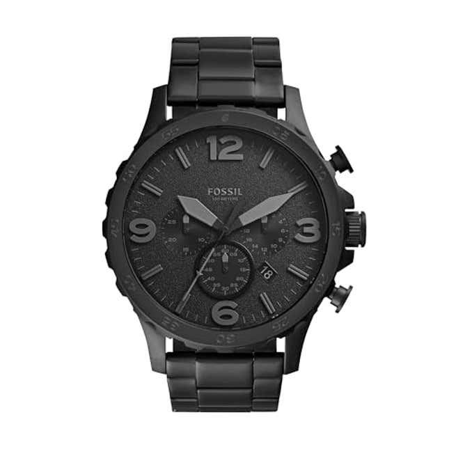 Image for article titled Fossil Men&#39;s Nate Quartz Stainless Steel Chronograph Watch, Now 36% Off