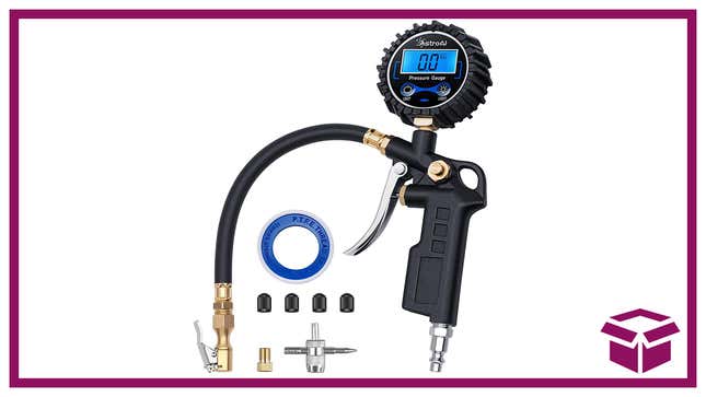 Keep the slow leaks at bay and keep your car on the road with this digital tire pressure gauge and inflator.