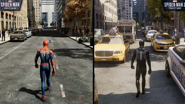 Comparativa gráfica Marvel's Spider-Man 2 vs Spider-Man 2018: ¿Ha