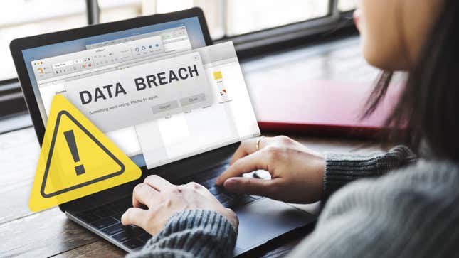 Stock image of data breach