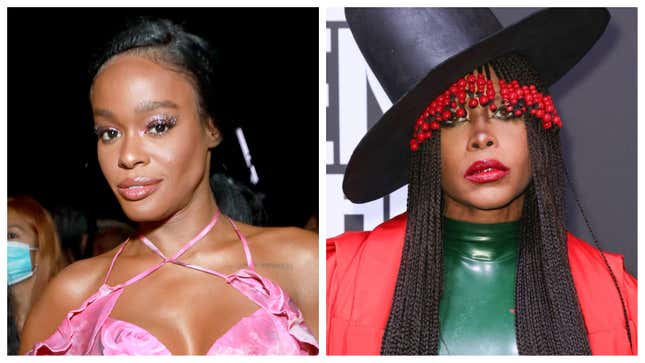 Azealia Banks, left; Erykah Badu.