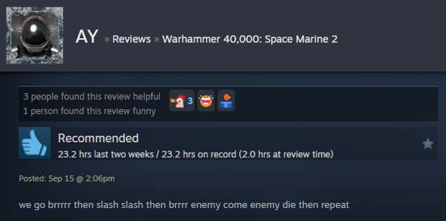 Image for article titled Warhammer 40,000: Space Marine 2, As Told By Steam Reviews