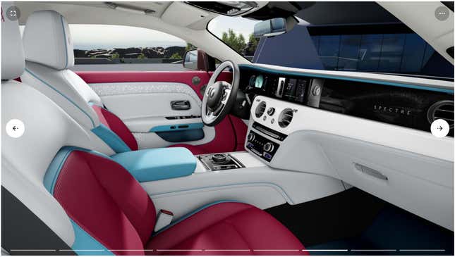 Image for article titled Everything You Can Customize in the Rolls-Royce Spectre Configurator