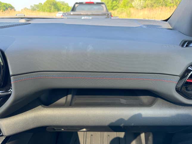 Passenger dashboard of a Chevrolet Silverado EV RST First Edition