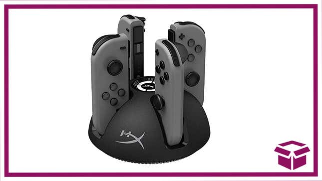 It only takes 4 hours to charge 4 Nintendo Switch Joy-Cons when you have the HyperX ChargePlay Quad 2.