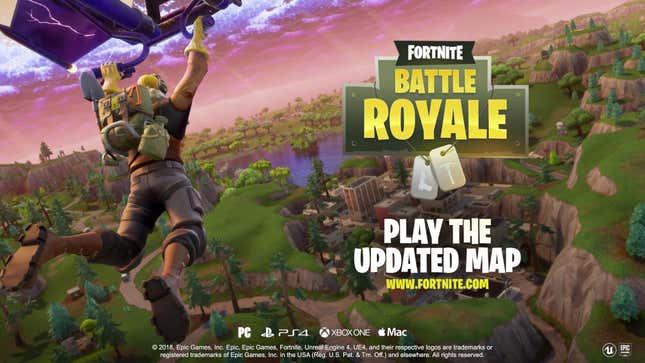 <i>Fortnite: Battle Royale</i>'s New Map Makes Death Fast And Fun<em></em>