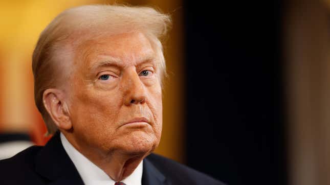 U.S. President-elect Donald Trump attends inauguration ceremonies in the Rotunda of the U.S. Capitol on January 20, 2025 in Washington, DC. Donald Trump takes office for his second term as the 47th president of the United States.