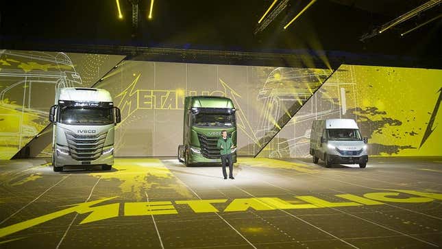 Image for article titled Metallica Will Go On Tour Using Electric And Hydrogen Fuel-Cell Big Rigs
