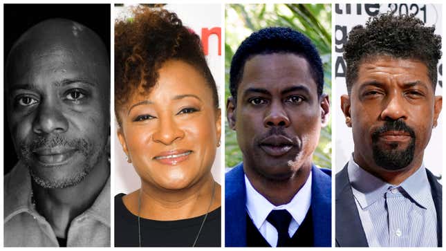 Dave Chappelle, left; Wanda Sykes; Chris Rock; Deon Cole.