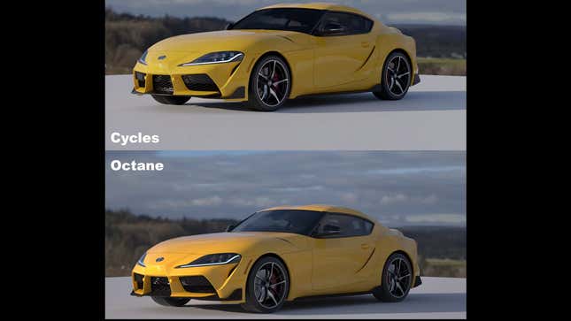 Image for article titled Here&#39;s How The Same Car Could Look Totally Different Depending On The Rendering Software