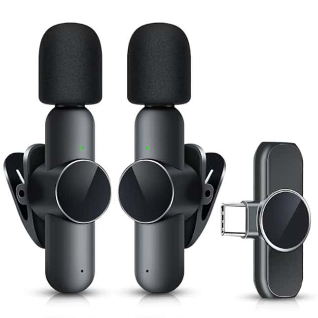 Image for article titled 2 Pack Mini Wireless Microphone Type C for Android Phone, Now 48% Off