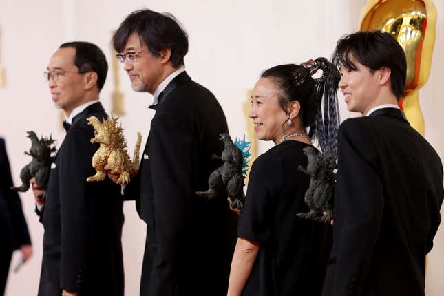 Image for article titled The Oscars Belonged to Minus One&#39;s Tiny, Golden Godzilla