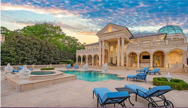 McMansion with massive pool 
