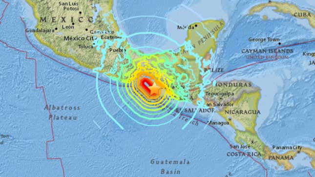 Image for article titled Mexico is braced for tsunamis after its biggest earthquake in a century