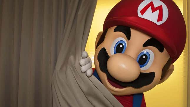 Mario pulls back the curtain.