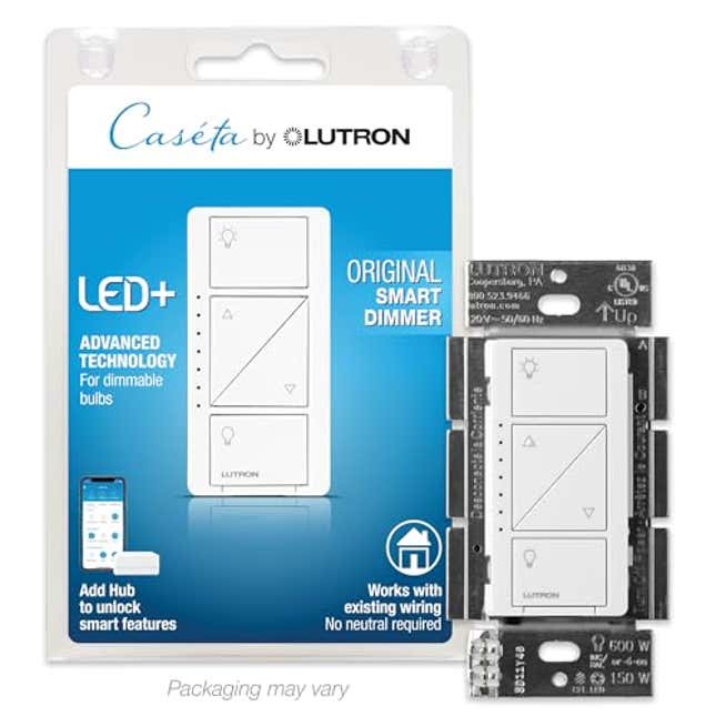 Image for article titled Lutron Caseta Smart Lighting Original Dimmer Switch, Now 21% Off